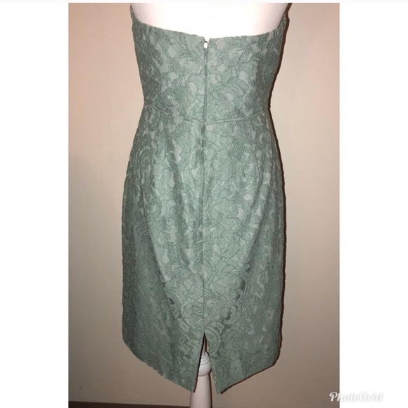 Mint green lace dress 10 J Crew - Picture 3 of 8